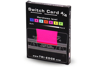 Box Switch Card 4-4 Fluorescent Pink