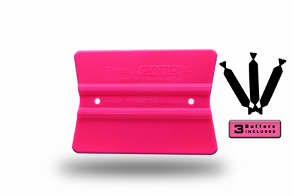 Pro's Card 4 Fluorescent Orange Double Suede Buffer